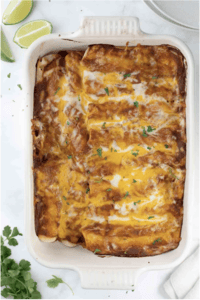 Gluten-Free Green Chile Chicken Enchiladas
