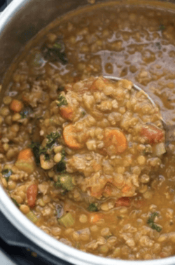 Pot Sausage Lentil Stew